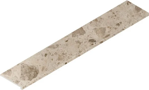 Керамогранит Italon Континуум Стоун Беж Ступень угловая правая 33х160 (Натуральная) в Набережных Челнах