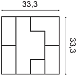 Декоративная панель Orac W103 (33.3x33.3x2.5 см) в Набережных Челнах