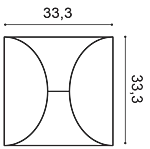 Декоративная панель Orac W107 (33.3x33.3x2.9 см) в Набережных Челнах