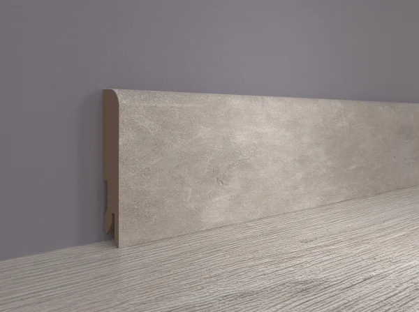 Плинтус MDF Bonkeel 24066 Бетон Лофт Светлый (80х16х2400 мм) в Набережных Челнах