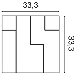 Декоративная панель Orac W102 (33.3x33.3x2.5 см) в Набережных Челнах