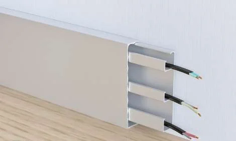 Алюминиевый плинтус Fezard Кабельный ALP-G80 Алюминий 80*15*2500 мм в Набережных Челнах