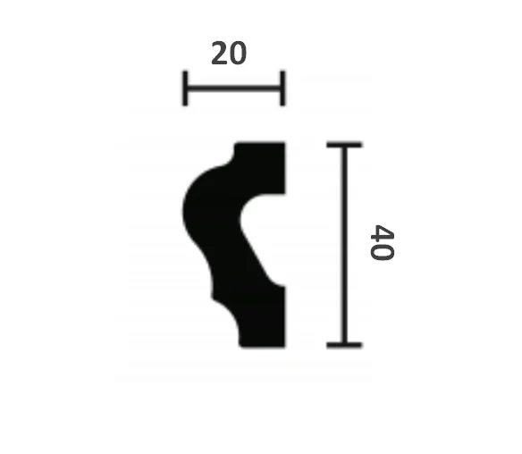Молдинг NMC Wallstyl WL2 (40х20х2000 мм) в Набережных Челнах