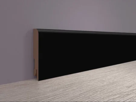Плинтус MDF Bonkeel 24032 Чёрный Софт (100х16х2400 мм) в Набережных Челнах