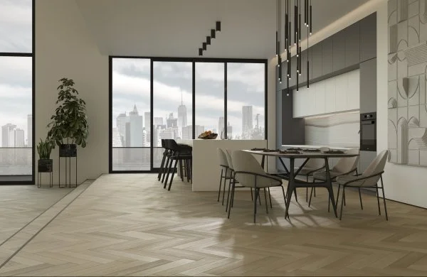 Паркетная доска Quartz Parquet Английская Ёлка Дуб Лимба 33-405 в Набережных Челнах