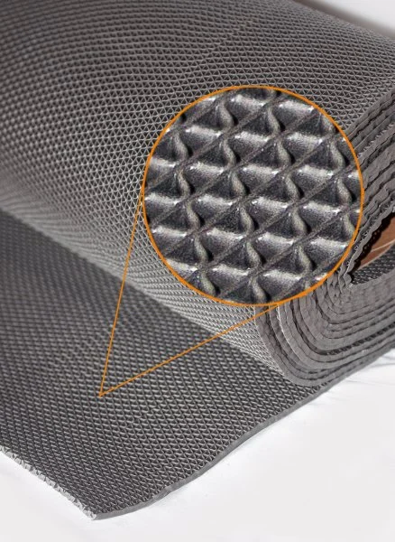 Грязезащитное рулонное покрытие ЗигЗаг Серый 5 мм (1,2 м) Китай в Набережных Челнах