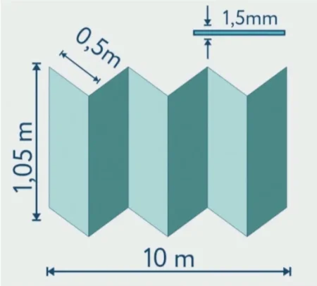 Подложка Солид 1,5мм гармошка для LVT (10.5м2) в Набережных Челнах