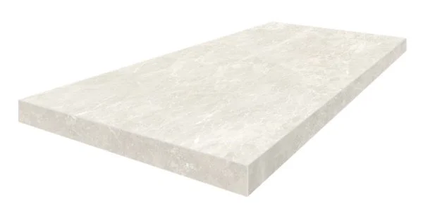 Керамогранит Coliseum Да Винчи Уайт Ступень угловая левая (Натуральный, 33х60) в Набережных Челнах