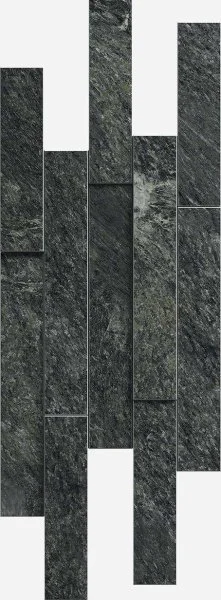 Керамогранит Italon Скайфолл Неро Брик 3D (Патинированная, 28х78) в Набережных Челнах