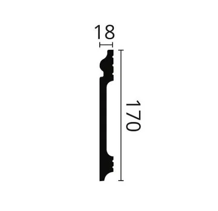 Плинтус NMC Wallstyl FL17 (170х18х2000 мм) в Набережных Челнах