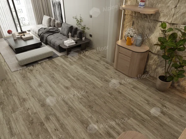Каменно-полимерная плитка Alpine Floor Grand Sequoia Village Венге Грей ECO 11-807 4мм, 43 класс в Набережных Челнах