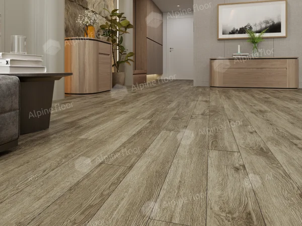 Каменно-полимерная плитка Alpine Floor Grand Sequoia Village Венге Грей ECO 11-807 4мм, 43 класс в Набережных Челнах