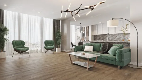 Каменно-полимерная плитка Alpine Floor Solo Ларгетто ECO 14-3, 3,5 мм 34 класс в Набережных Челнах