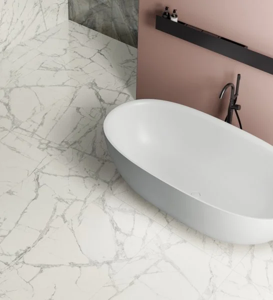 Керамогранит Italon Шарм Делюкс Инвизибл Уайт 60х120 (Паттинированная и реттифицированная) в Набережных Челнах