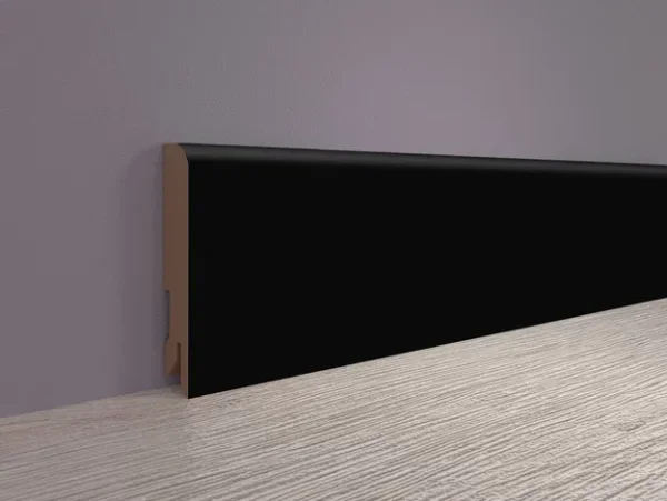 Плинтус MDF Bonkeel 24032 Чёрный Софт (100х16х2400 мм) в Набережных Челнах