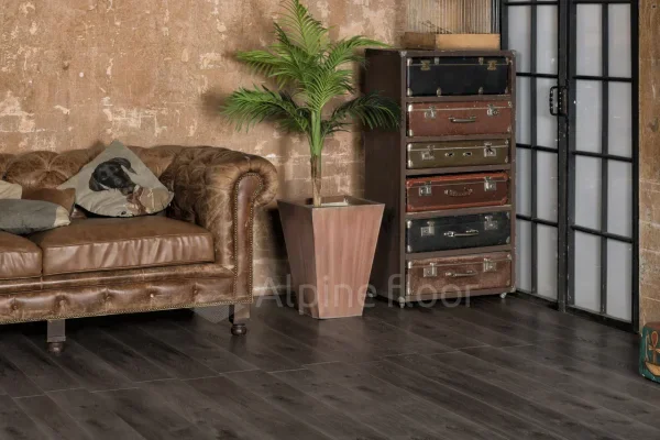 Кварц-виниловая плитка Alpine Floor Premium XL Дуб Торфяной ЕСО 7-11, 8 мм. 43 класс в Набережных Челнах