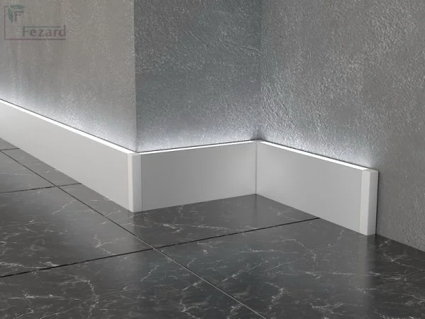 Алюминиевый плинтус Fezard Кабельный ALP-G80-LA Алюминий 80*15*2500 мм в Набережных Челнах