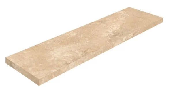 Керамогранит Coliseum Аурелия Беж Ступень угловая левая (Натуральный, 33х120) в Набережных Челнах