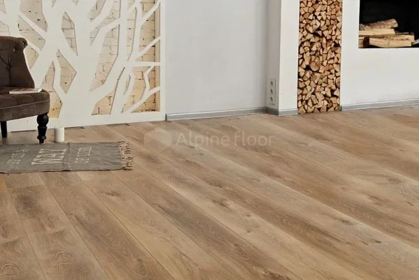 Кварц-виниловая плитка Alpine Floor Premium XL Дуб Природный Изысканный ЕСО 7-6, 8 мм. 43 класс в Набережных Челнах