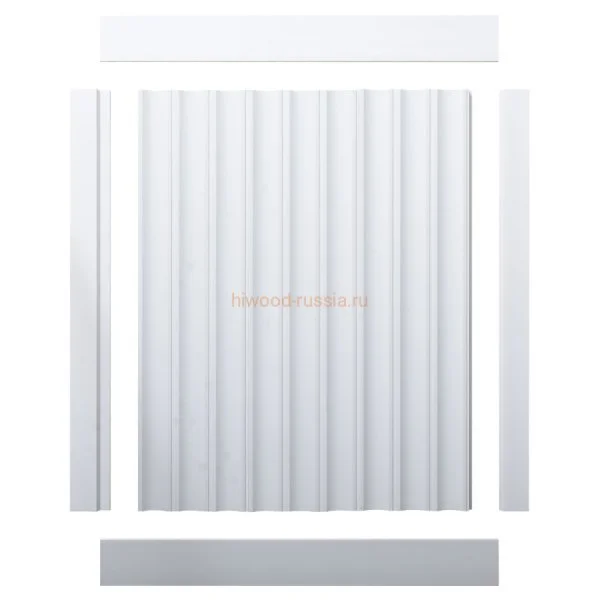 Финишный молдинг LF124A NP правый белый (42х12х2700мм) в Набережных Челнах