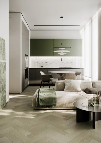 Паркетная доска Quartz Parquet Штучный паркет Дуб Лунный 44-1258-08 в Набережных Челнах