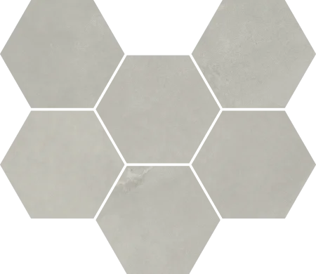 Керамогранит Italon Континуум Сильвер Мозаика Гексагон (Натуральная 25х29) в Набережных Челнах