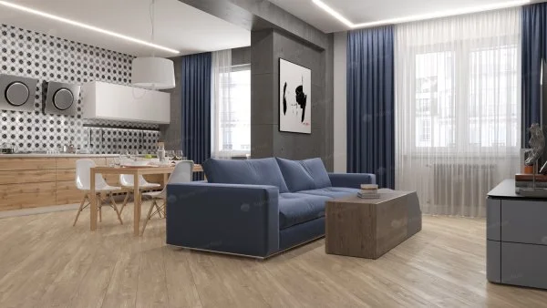 Каменно-полимерная плитка Alpine Floor Sequoia Секвойя Коньячная ECO 6-2, 4мм 43 класс в Набережных Челнах