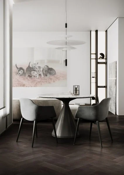 Паркетная доска Quartz Parquet Штучный паркет Дуб Смоляной 44-1258-01 в Набережных Челнах