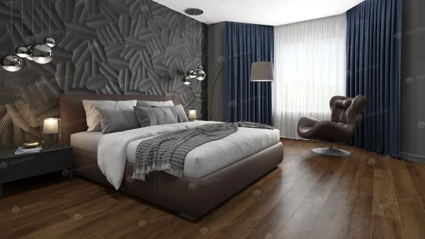 Кварц-виниловая плитка Alpine Floor Premium XL Дуб Шоколадный ЕСО 7-18, 8 мм. 43 класс в Набережных Челнах