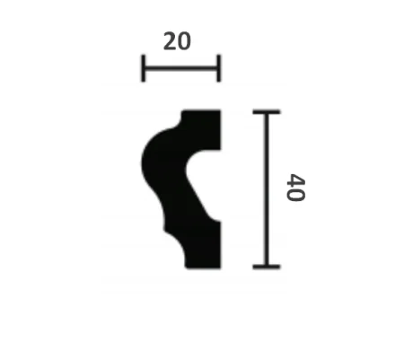 Молдинг NMC Wallstyl WL2 (40х20х2000 мм) в Набережных Челнах