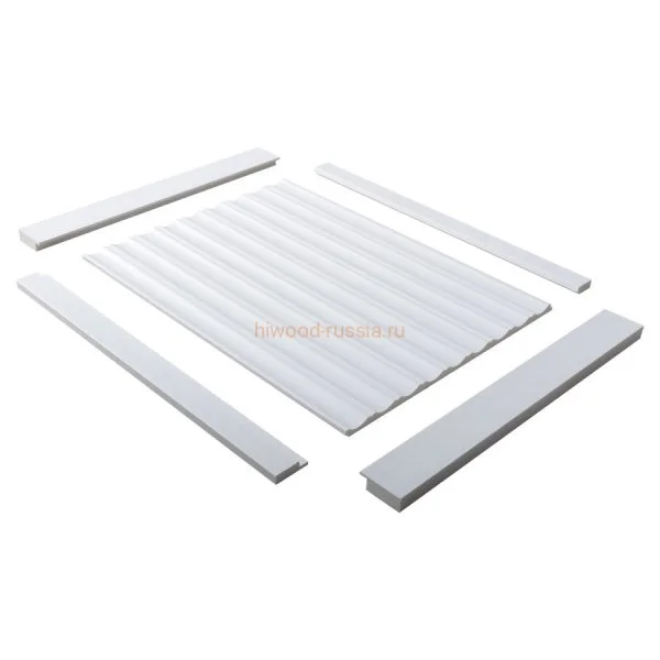 Финишный молдинг LF124A NP правый белый (42х12х2700мм) в Набережных Челнах