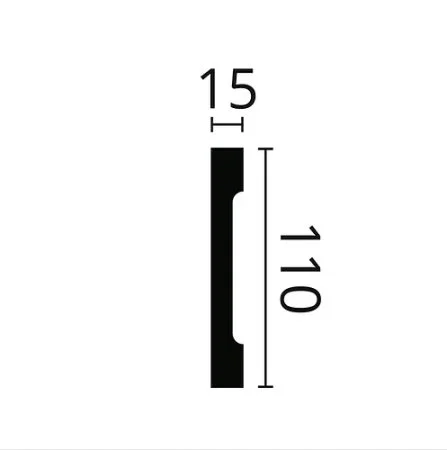 Плинтус NMC Wallstyl FD2S (110х15х2000 мм) в Набережных Челнах