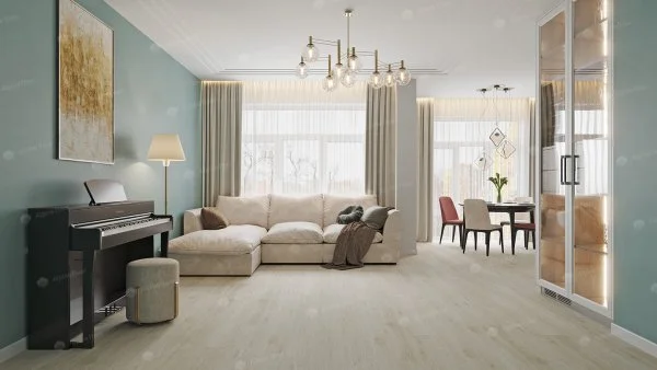 Каменно-полимерная плитка Alpine Floor Solo Модерато ECO 14-11, 3,5 мм 34 класс в Набережных Челнах