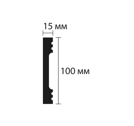 Плинтус NMC Wallstyl FD10 (100х15х2000 мм) в Набережных Челнах
