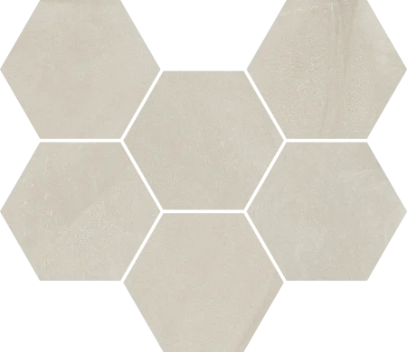Керамогранит Italon Континуум Пьюр Мозаика Гексагон (Натуральная 25х29) в Набережных Челнах