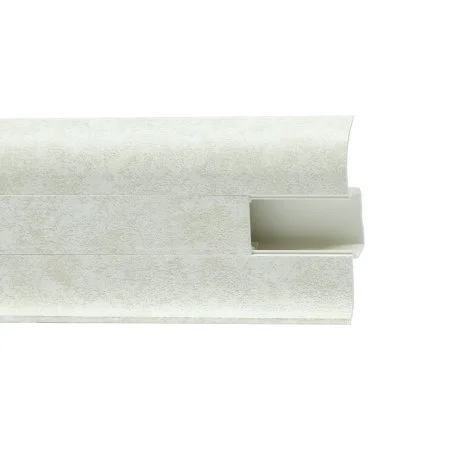Пластиковый плинтус Royce №860 Белый Кварц (58х22х2200мм) в Набережных Челнах