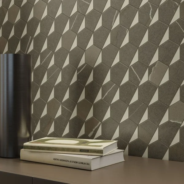 Керамогранит Italon Метрополис Мозаика Гексакон Ворм 25.4x31 (Натуральная) в Набережных Челнах