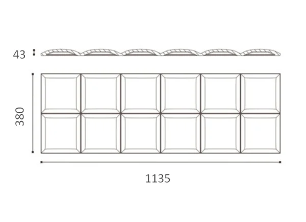 Декоративная панель NMC Arstyl Square (113.5x38x3 см) в Набережных Челнах